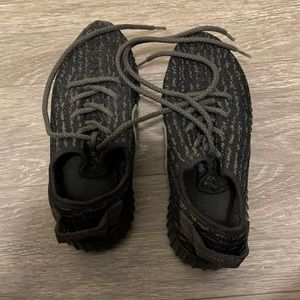 Gently worn original black Yeezy sneakers